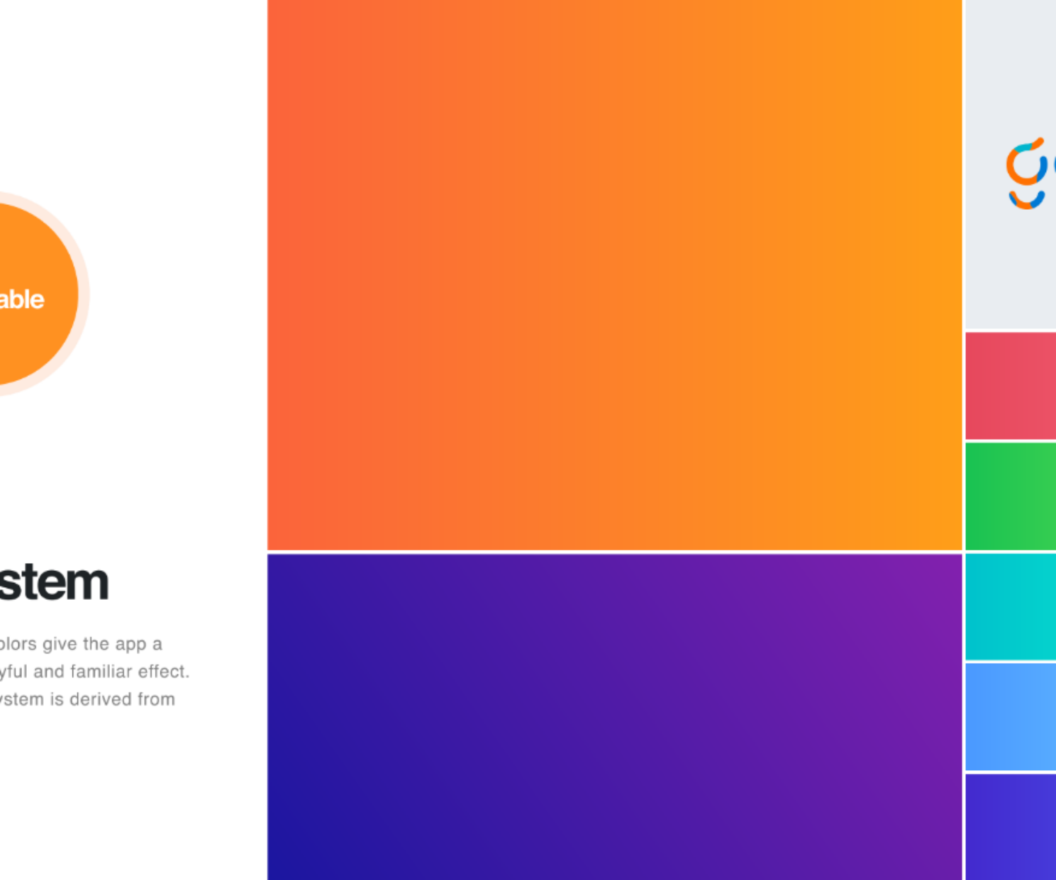 ux design strategy for garden - color system